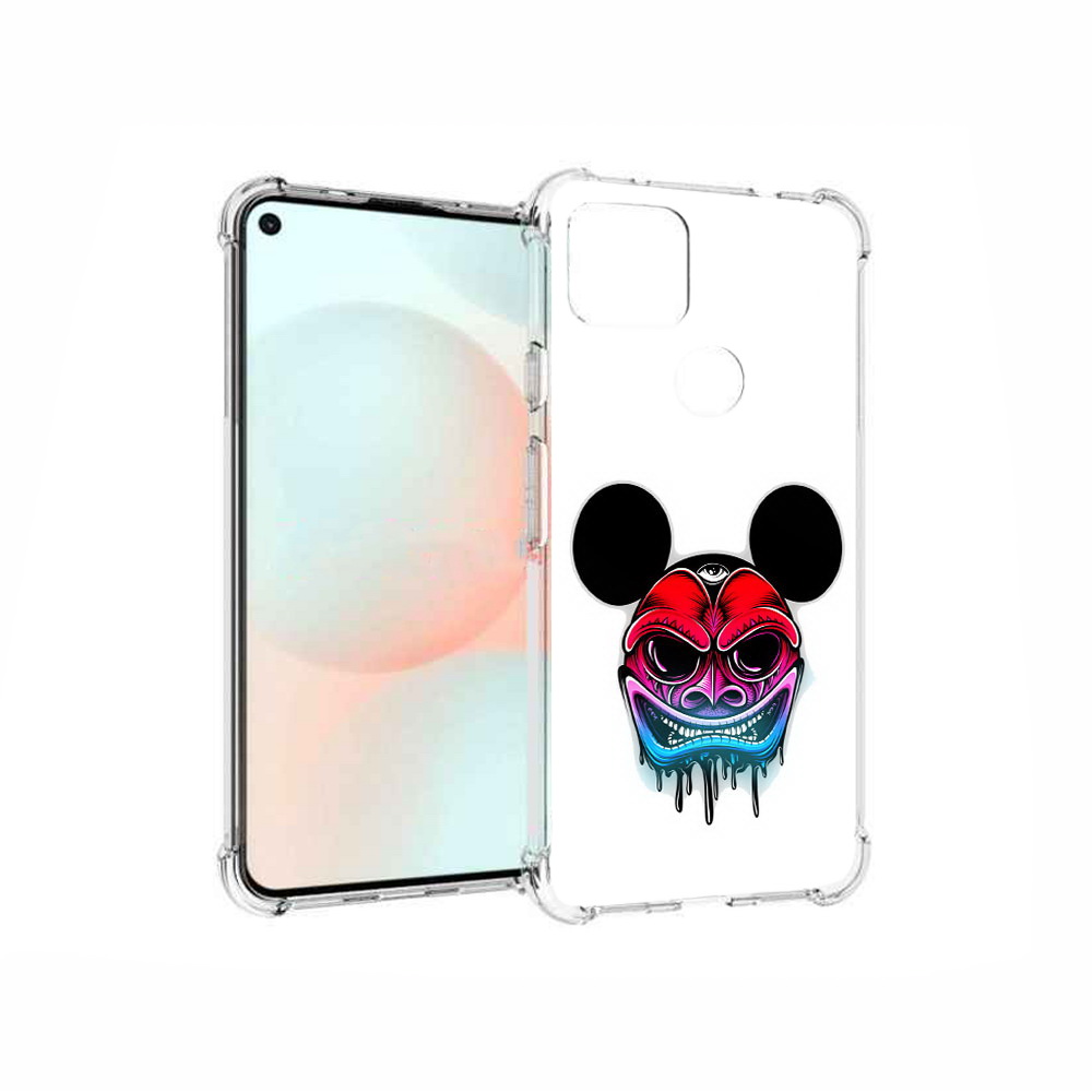 

Чехол MyPads Tocco для Google Pixel 5A микки в маске, Прозрачный, Tocco