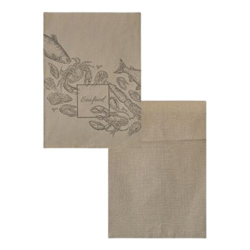 Полотенца Дм Текстиль 40 х 60 см хлопок кофейные 2 шт 250₽