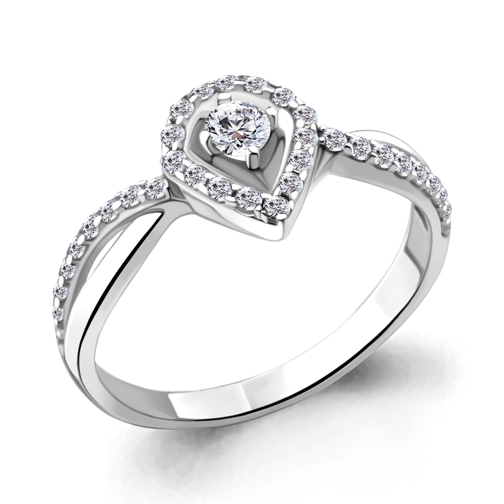 

Кольцо из серебра с фианитом Aquamarine Aquamarine 68941А_925_р р. 16, 68941А_925_р