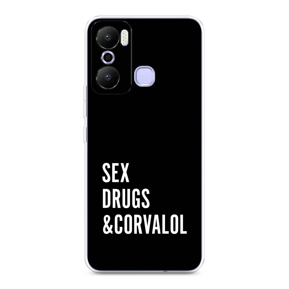 

Чехол на Infinix Hot 20 Play "Corvalol", Черный;серый;белый, 3103550-6