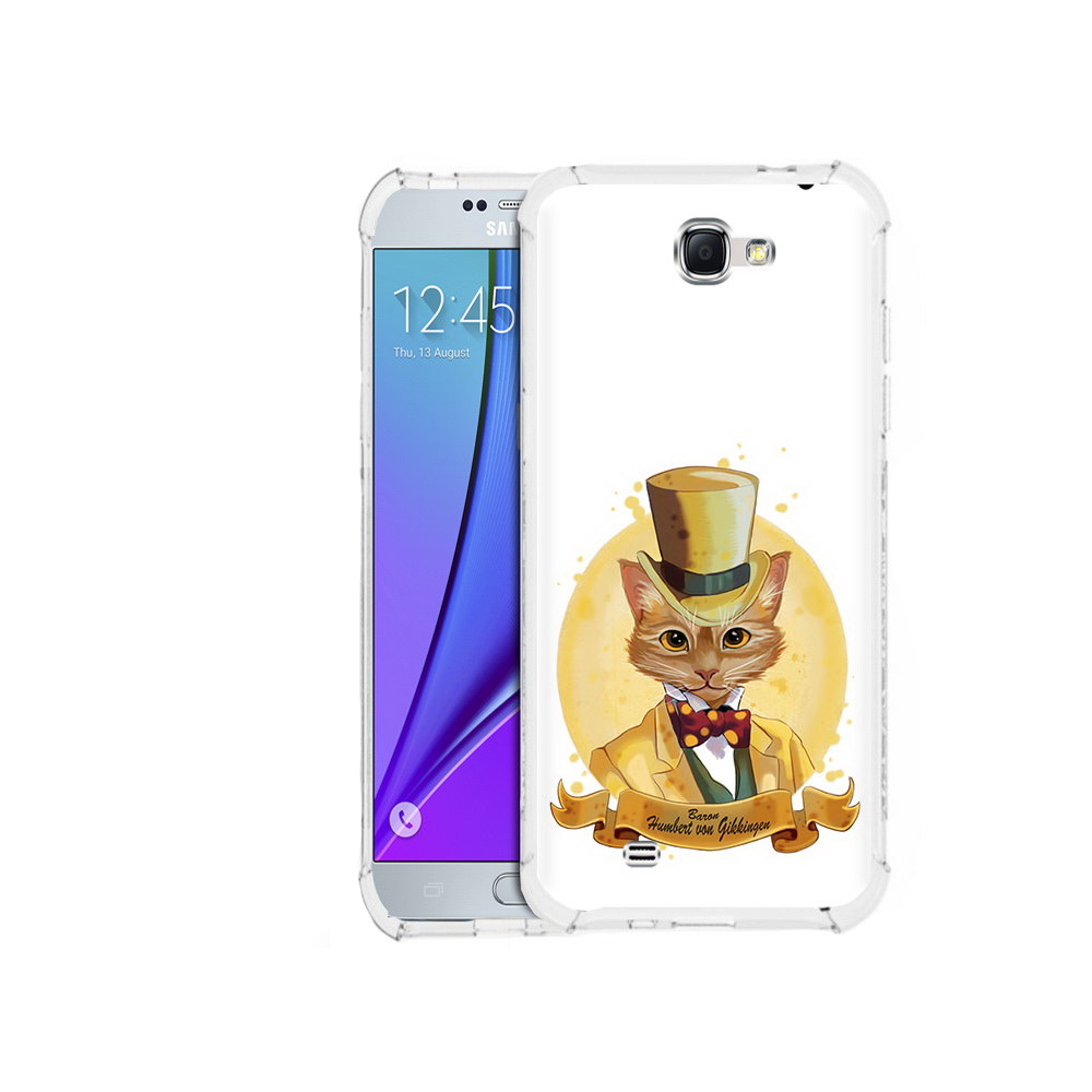 

Чехол MyPads Tocco для Samsung Galaxy Note 2 кот юрист (PT29983.561.401), Прозрачный, Tocco