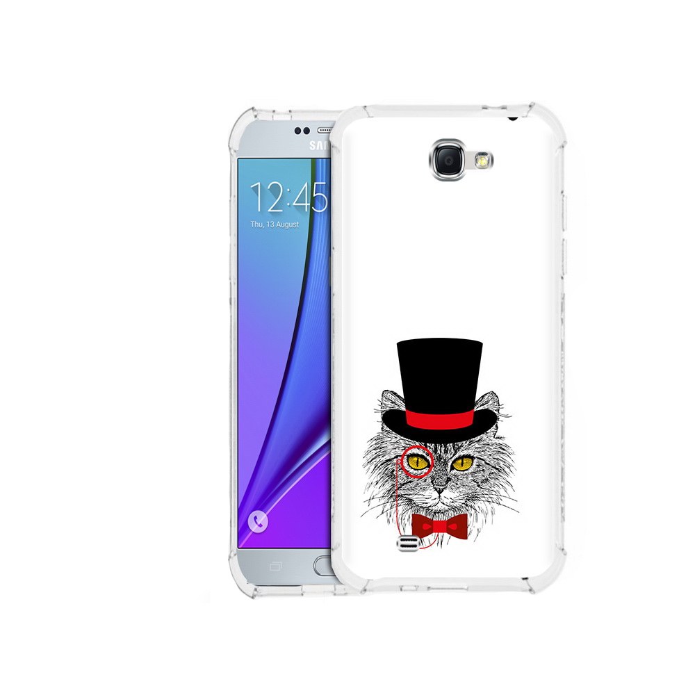 Чехол MyPads Tocco для Samsung Galaxy Note 2 кот в шляпе (PT29983.561.397)