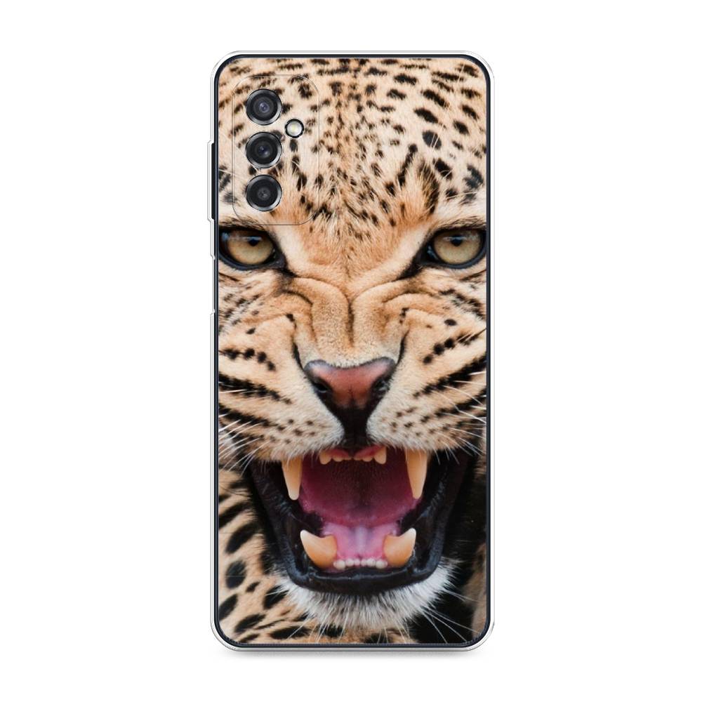 

Чехол на Samsung Galaxy M52 "Леопард 3d", Бежевый;черный, 2104350-6