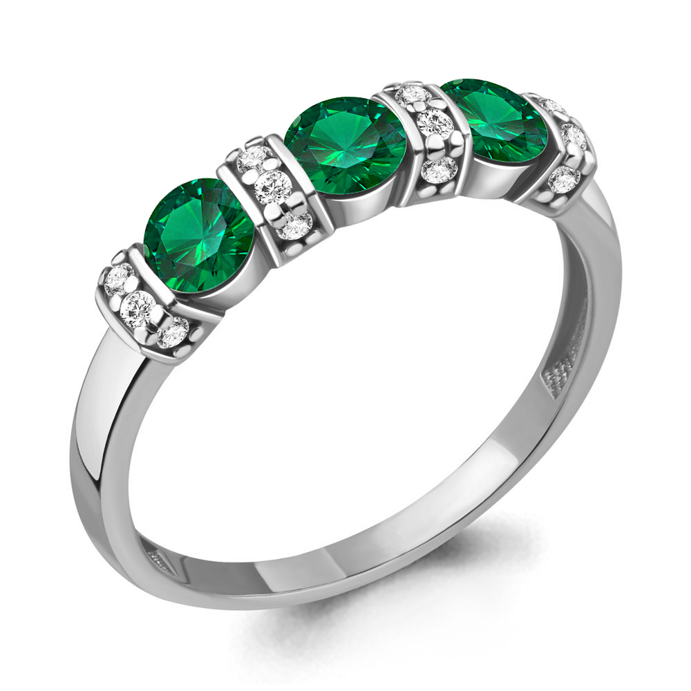

Кольцо из серебра с фианитом Aquamarine Aquamarine 68938АГ_925_р р. 17,5, 68938АГ_925_р