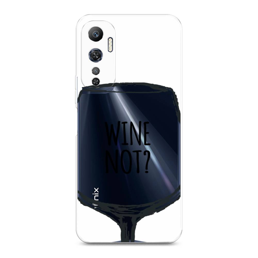 

Чехол на Infinix Hot 20 4G "Wine not white", Белый, 3103150-6