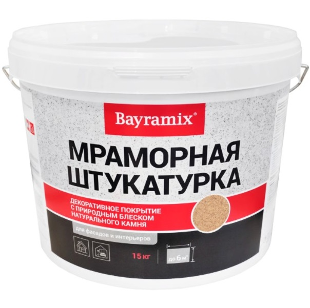 Штукатурка Bayramix Kashmir Gold N мраморная 15 кг