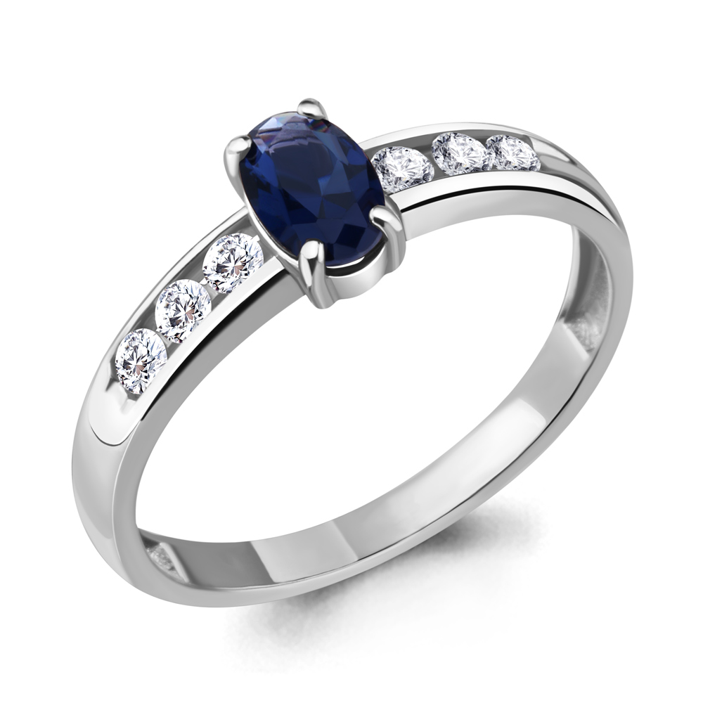 

Кольцо из серебра с фианитом Aquamarine Aquamarine 68935АБ_925_р р. 18,5, 68935АБ_925_р