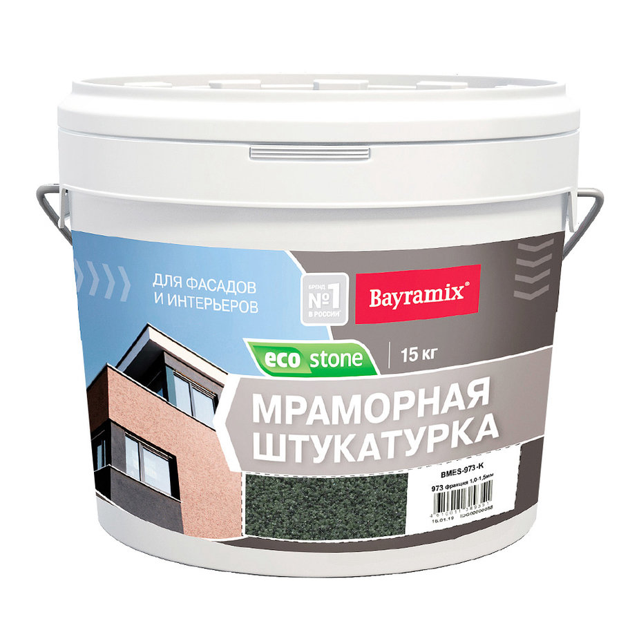 Штукатурка Bayramix ecostone мрамор 15 кг