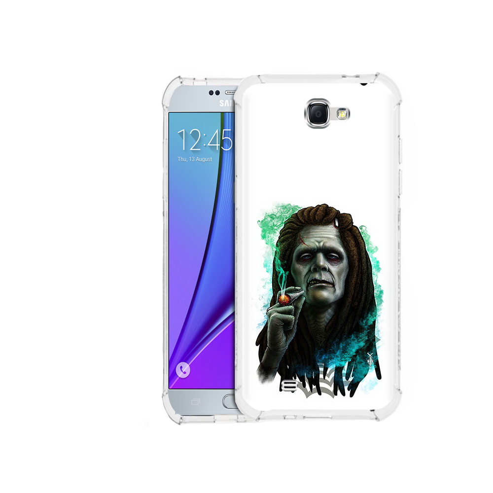

Чехол MyPads Tocco для Samsung Galaxy Note 2 зеленый мужчина с сигаретой (PT29983.561.360), Прозрачный, Tocco