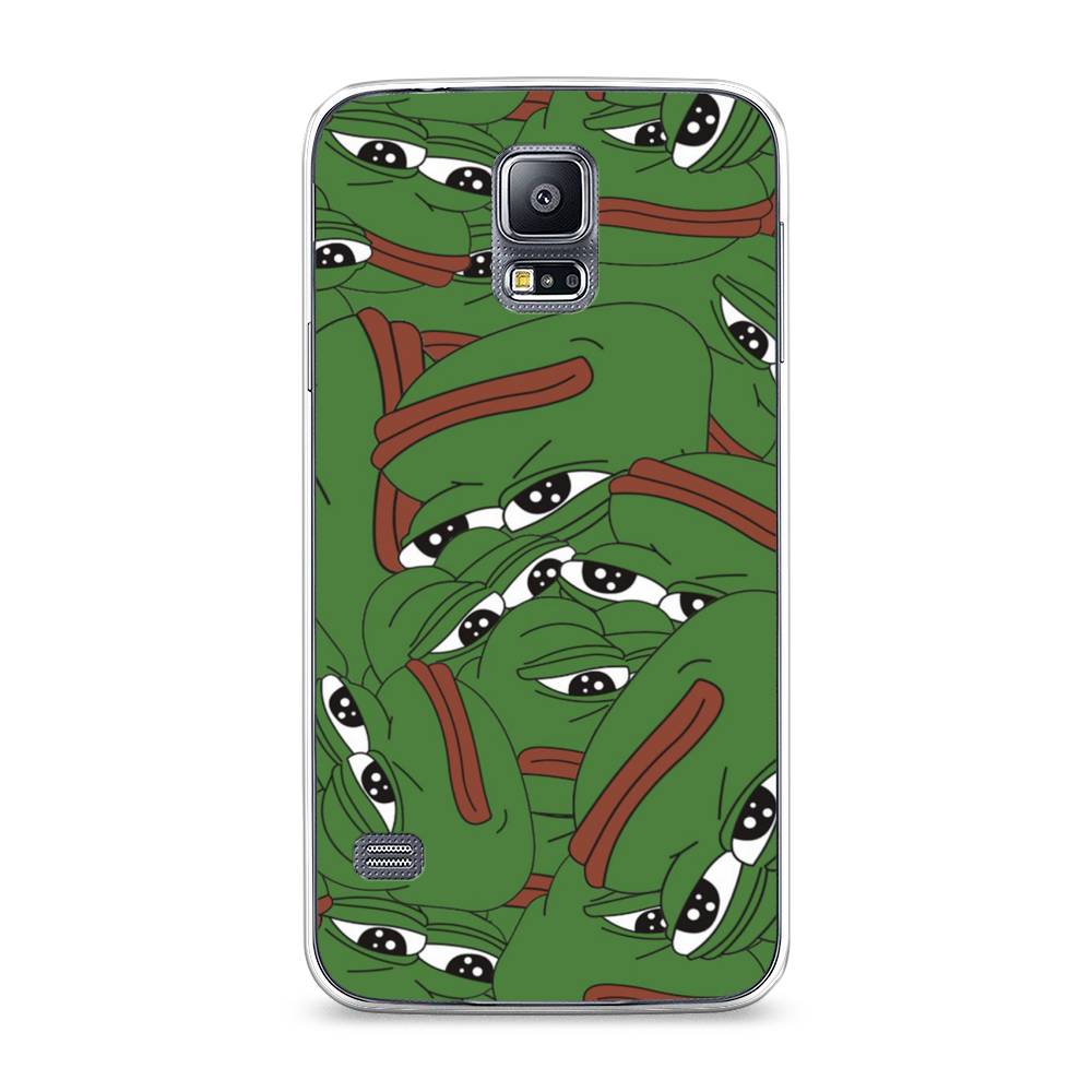 

Чехол Awog на Samsung Galaxy S5 "Печальный frog", Зеленый;белый, 24150-9