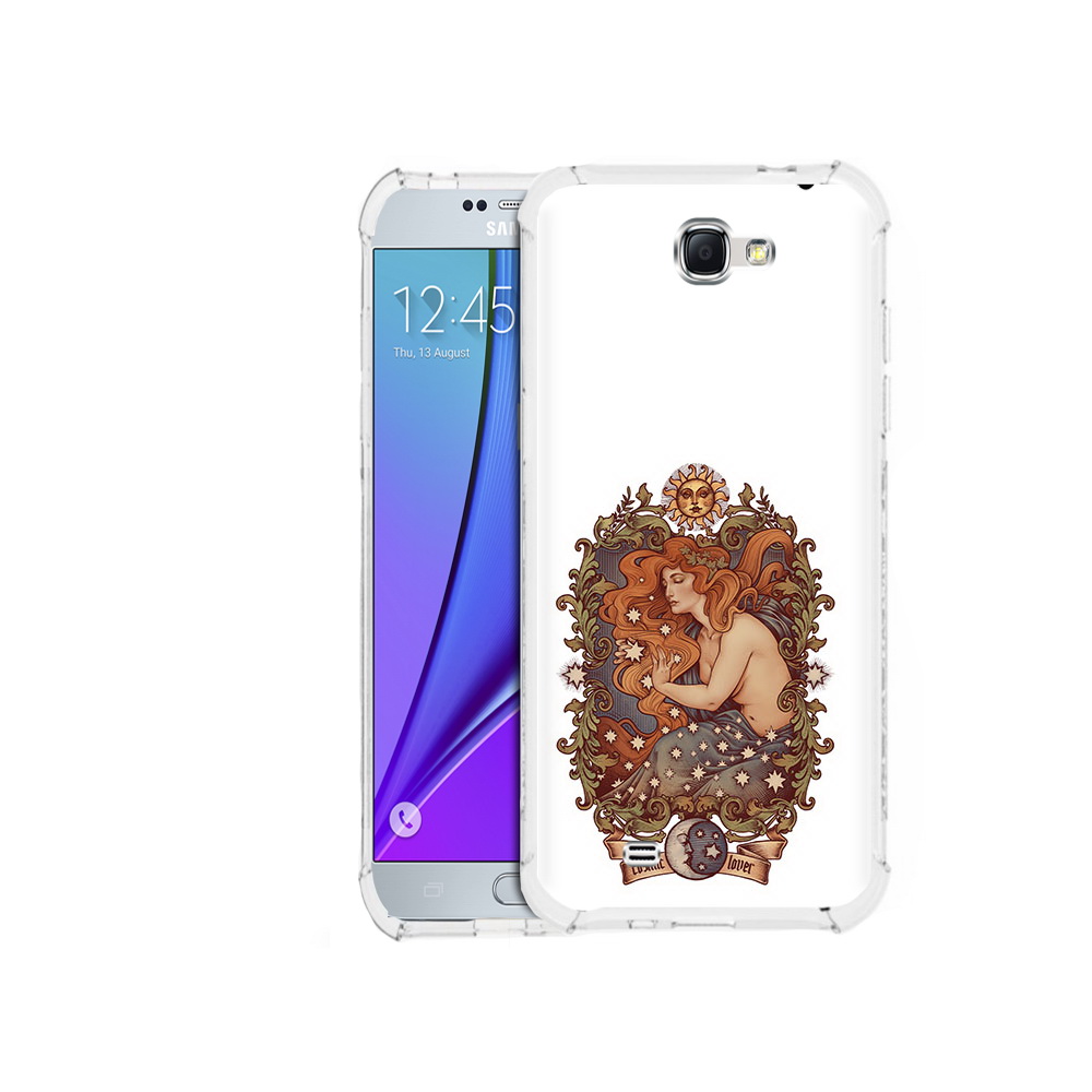 Чехол MyPads Tocco для Samsung Galaxy Note 2 звездная девушка абстракция (PT29983.561.351)