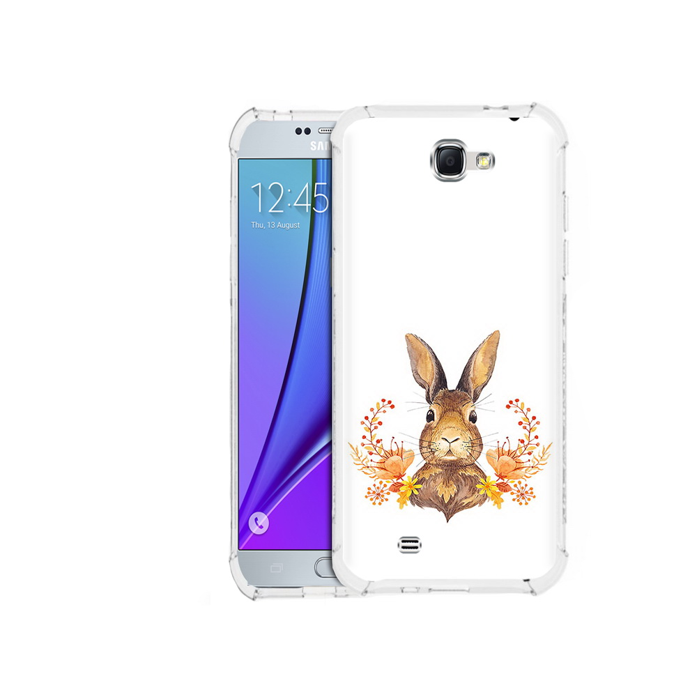 

Чехол MyPads Tocco для Samsung Galaxy Note 2 зайка в цветах (PT29983.561.349), Прозрачный, Tocco