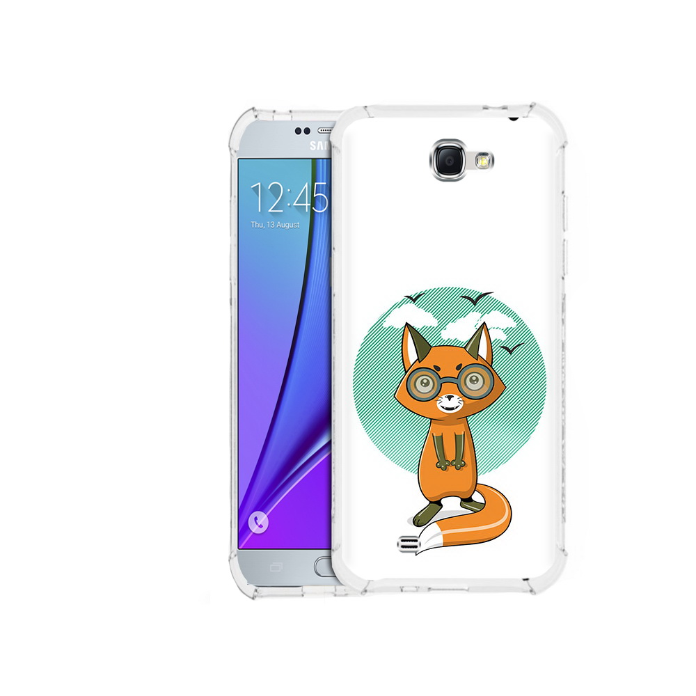 

Чехол MyPads Tocco для Samsung Galaxy Note 2 задумчивая лиса (PT29983.561.348), Прозрачный, Tocco