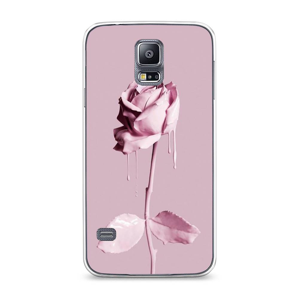 

Чехол Awog на Samsung Galaxy S5 "Роза в краске", Белый;розовый, 24150-8