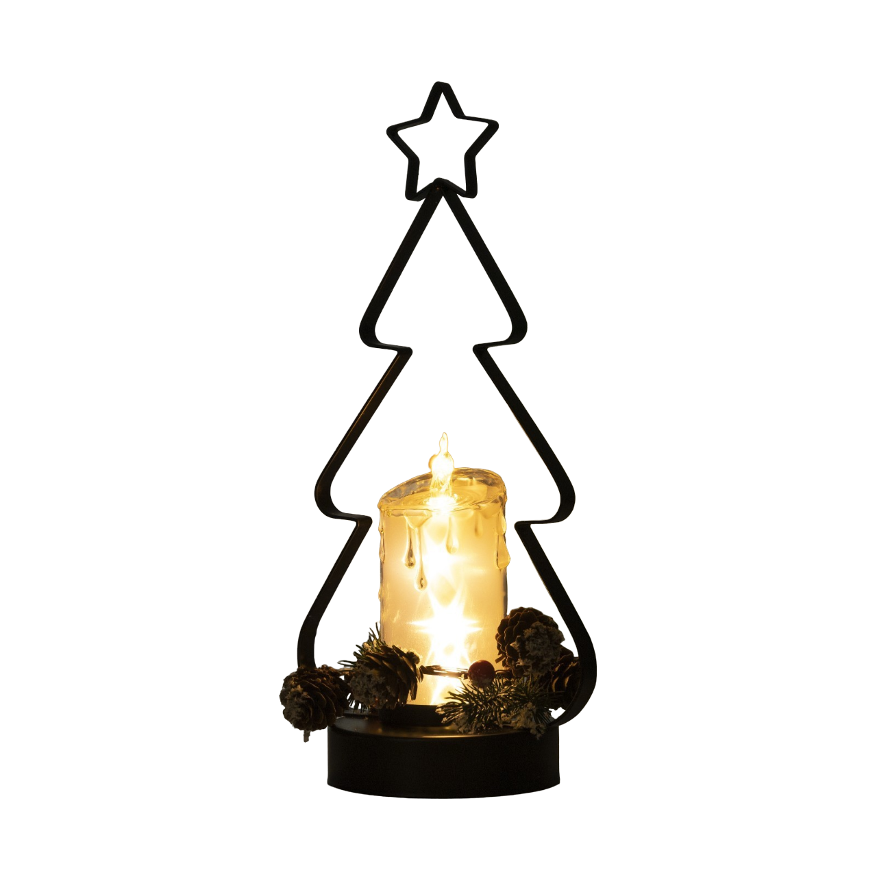 

Световая фигура Luazon Lighting Свечка в елке белый теплый, Свечка в елке