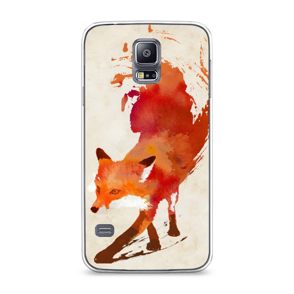 

Чехол Awog на Samsung Galaxy S5 "Лиса", Оранжевый, 24150-10