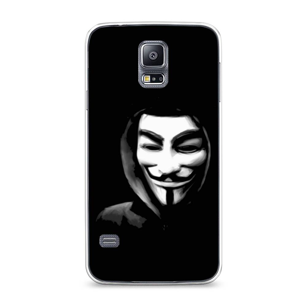 

Чехол Awog на Samsung Galaxy S5 "Анонимус", Черный;серый;белый, 24150-5