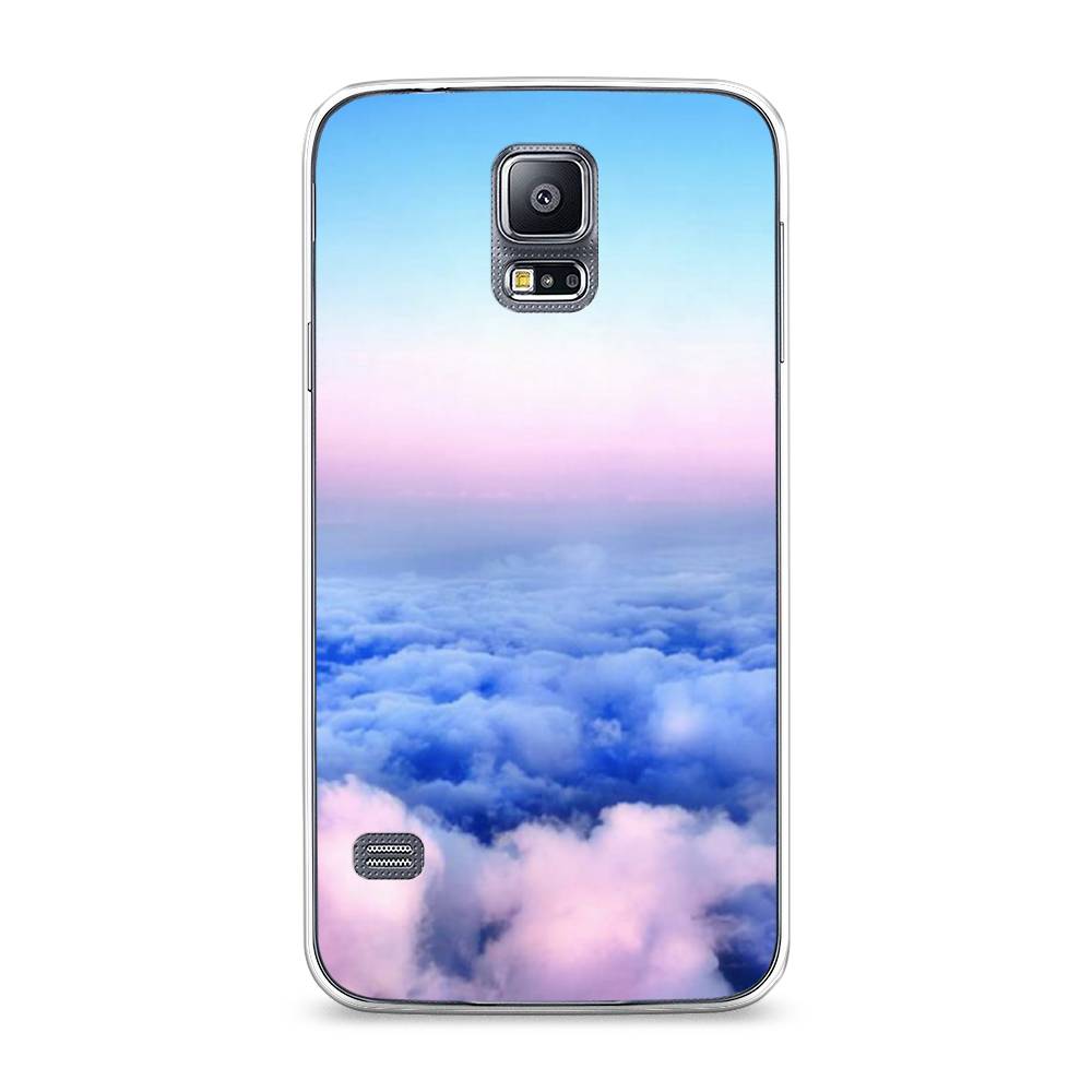 

Чехол Awog на Samsung Galaxy S5 "Облака", Голубой;розовый, 24150-4