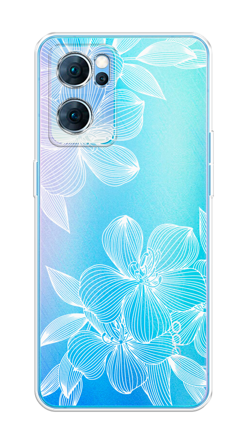 

Чехол на Oppo Reno 7 5G "Крокус", Белый;прозрачный, 258150-1
