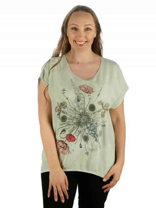 

Блуза женская Westfalika SP20-T069-0-1 зеленая 54 RU, SP20-T069-0-1