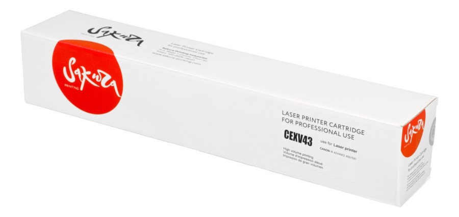 фото Тонер-туба для лазерного принтера sakura cexv43 (sacexv43) черный, совместимый