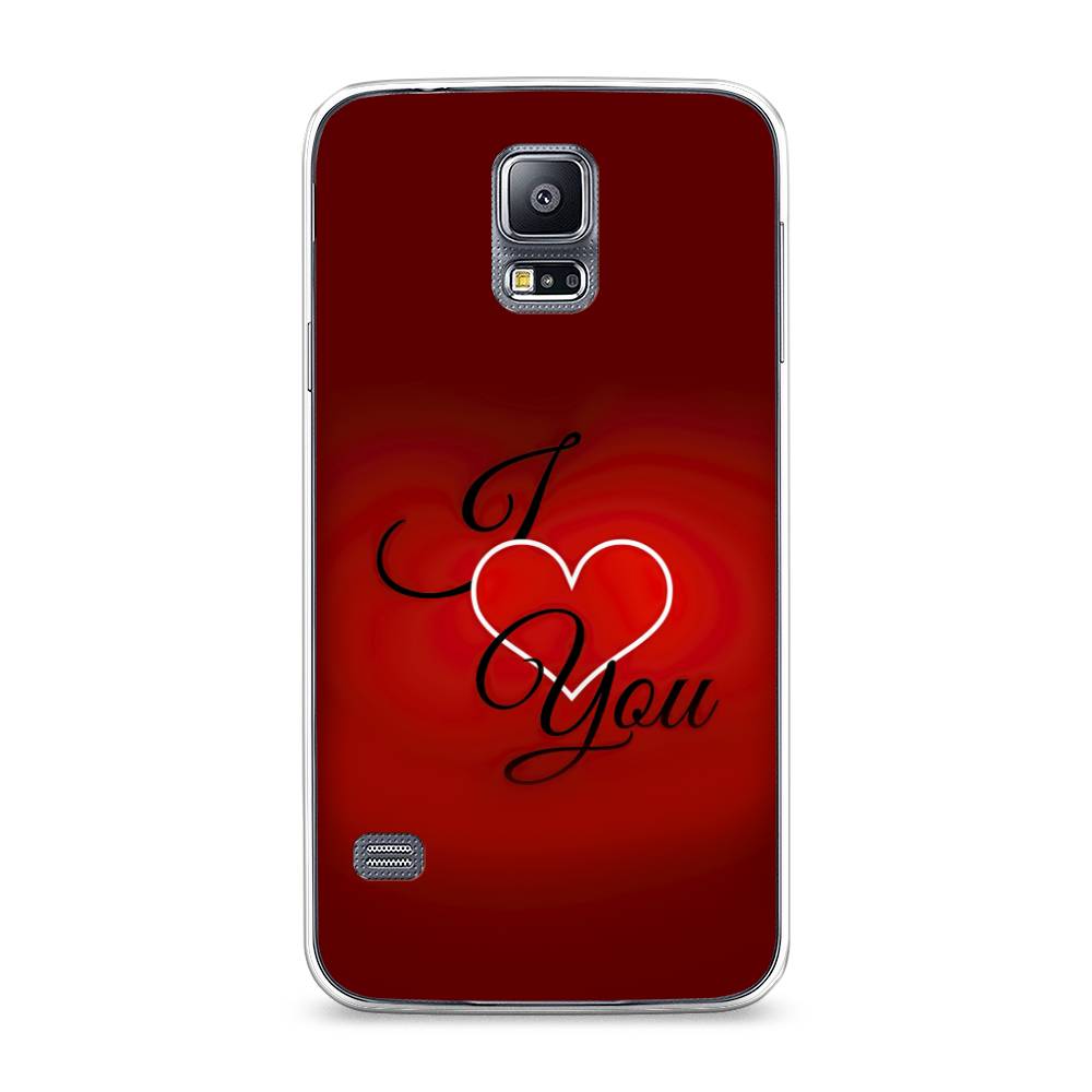 

Чехол Awog на Samsung Galaxy S5 "I love you 3", Красный;черный, 24150-6