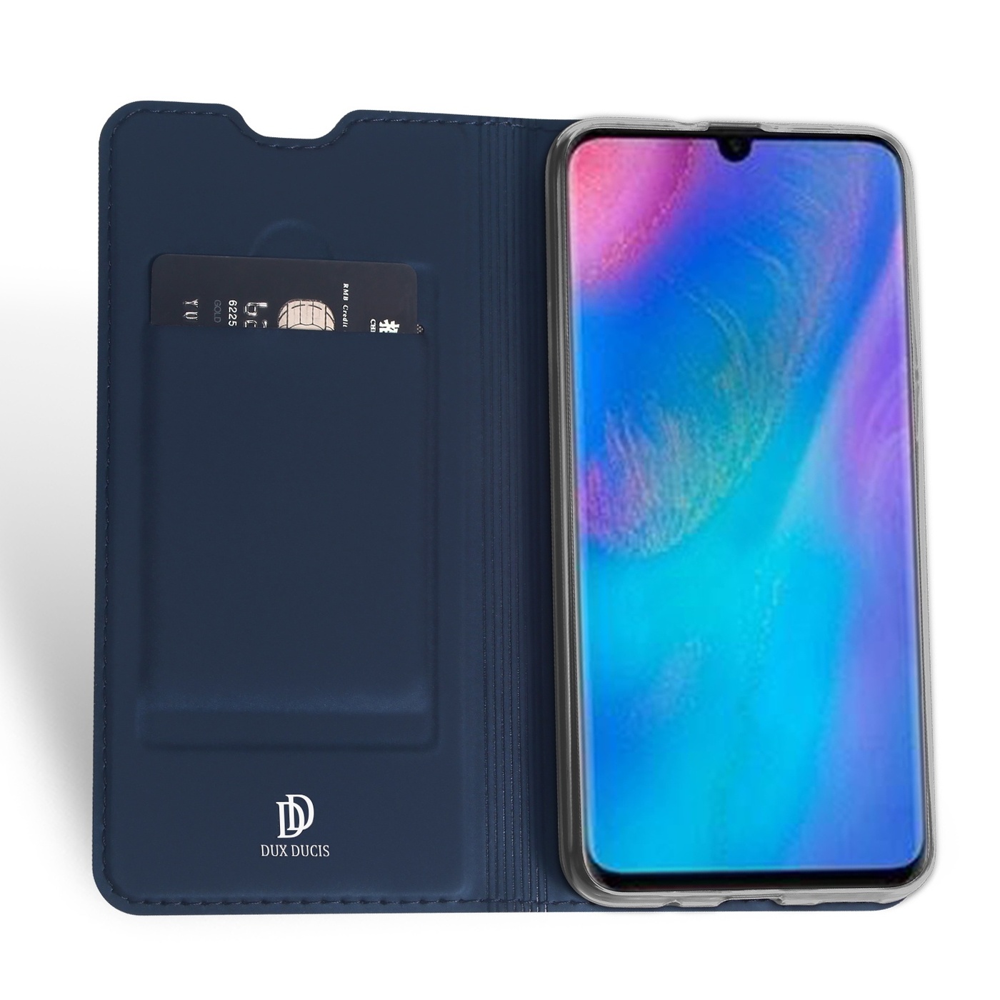 

Чехол книжка для Huawei P30 Lite, Dux Ducis Skin Series синий, Huawei P30 Lite