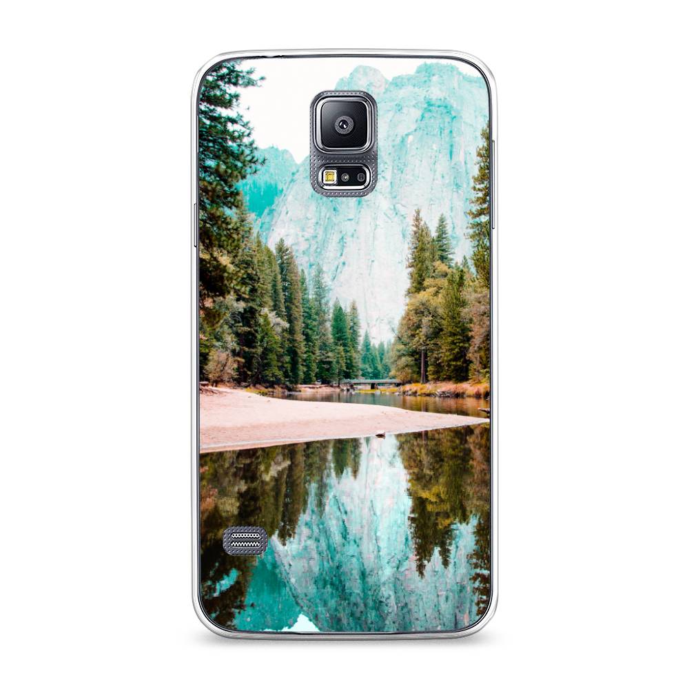 

Чехол Awog на Samsung Galaxy S5 "Горы 11", Зеленый;голубой, 24150-4