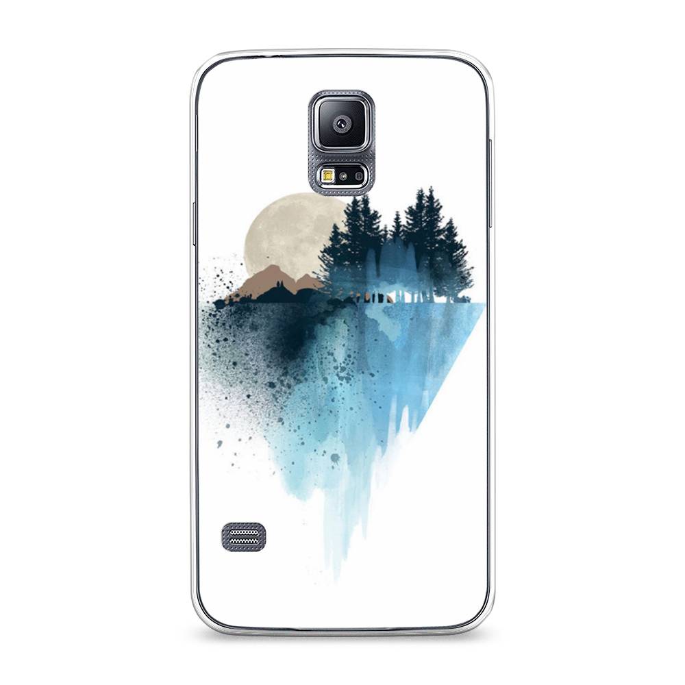 

Чехол Awog на Samsung Galaxy S5 "Горы 5", Голубой, 24150-4