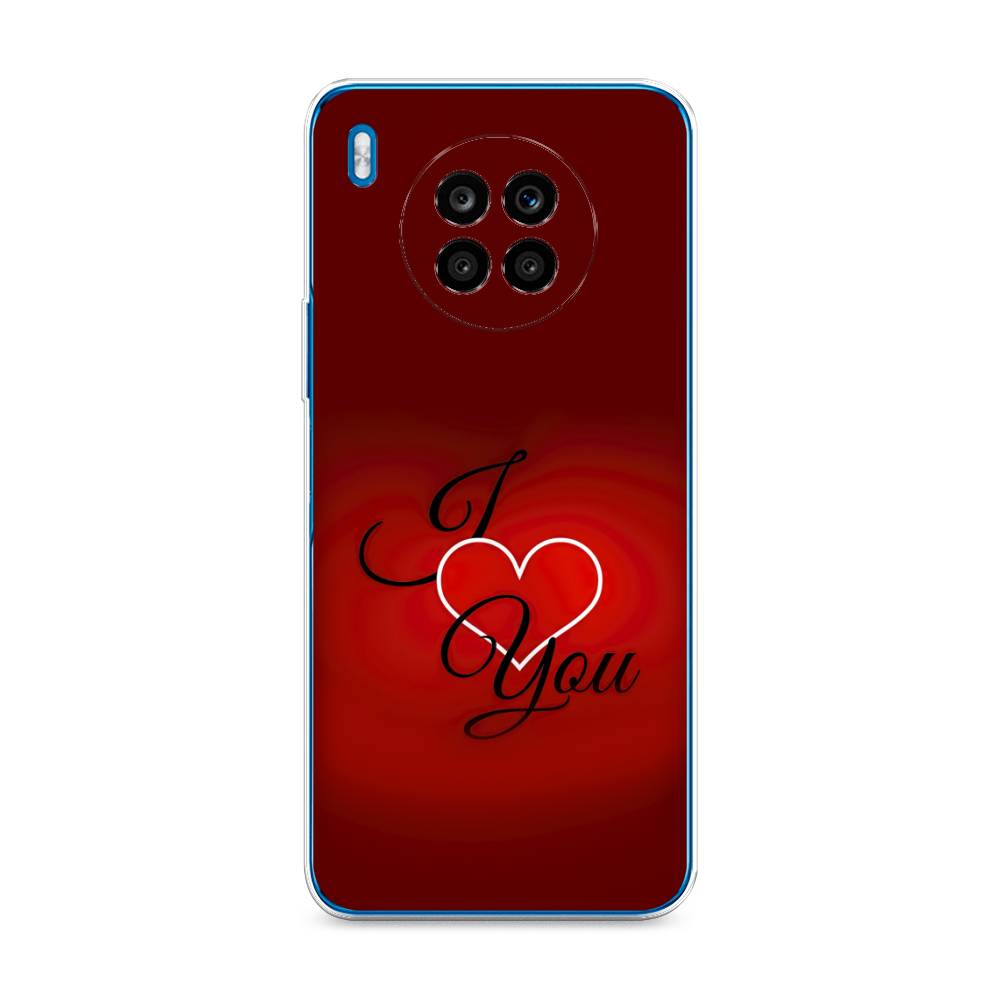 

Чехол Awog на Honor 50 Lite "I love you 3", Красный;черный, 6106450-6