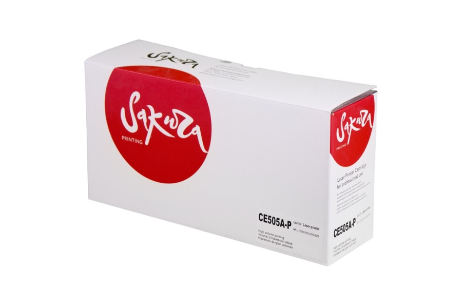 

Картридж для лазерного принтера SAKURA CE505A-P (SACE505A-P) черный, совместимый, CE505A-P