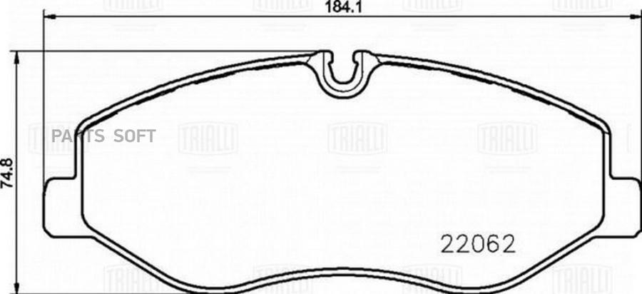

Колодки тормозные для а/м Mercedes V (W447) (14-) диск. перед. т/с Brembo | перед |