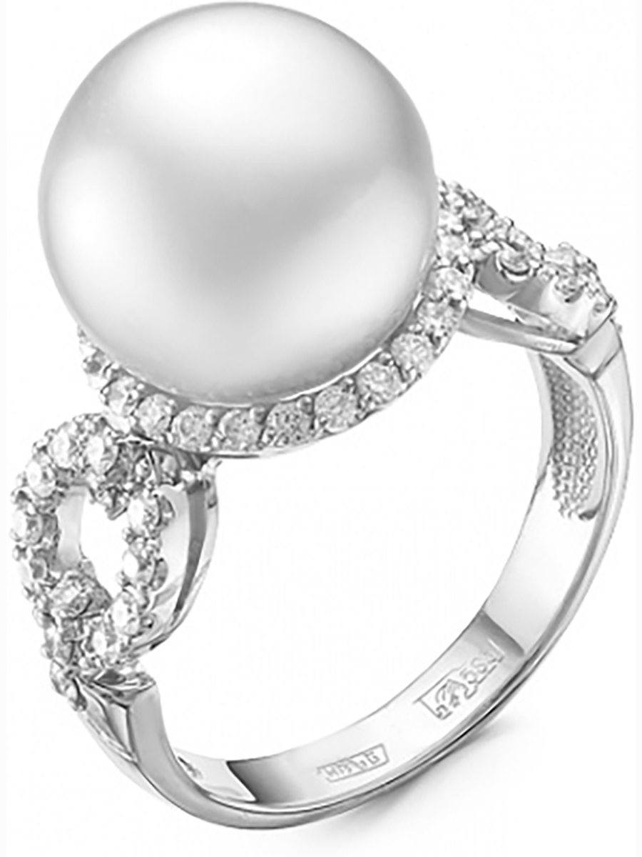 

Кольцо с жемчугом и бриллиантами из белого золота Бриллианты Костромы 01-0292 17,5, 01-0292