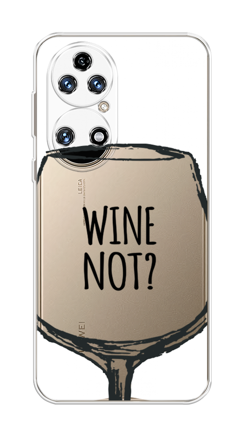 

Чехол на Huawei P50 "Wine not white", Белый, 6104950-6