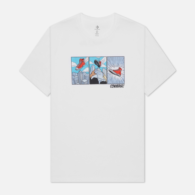 

Футболка мужская Converse 10022936102 белая M, 10022936102