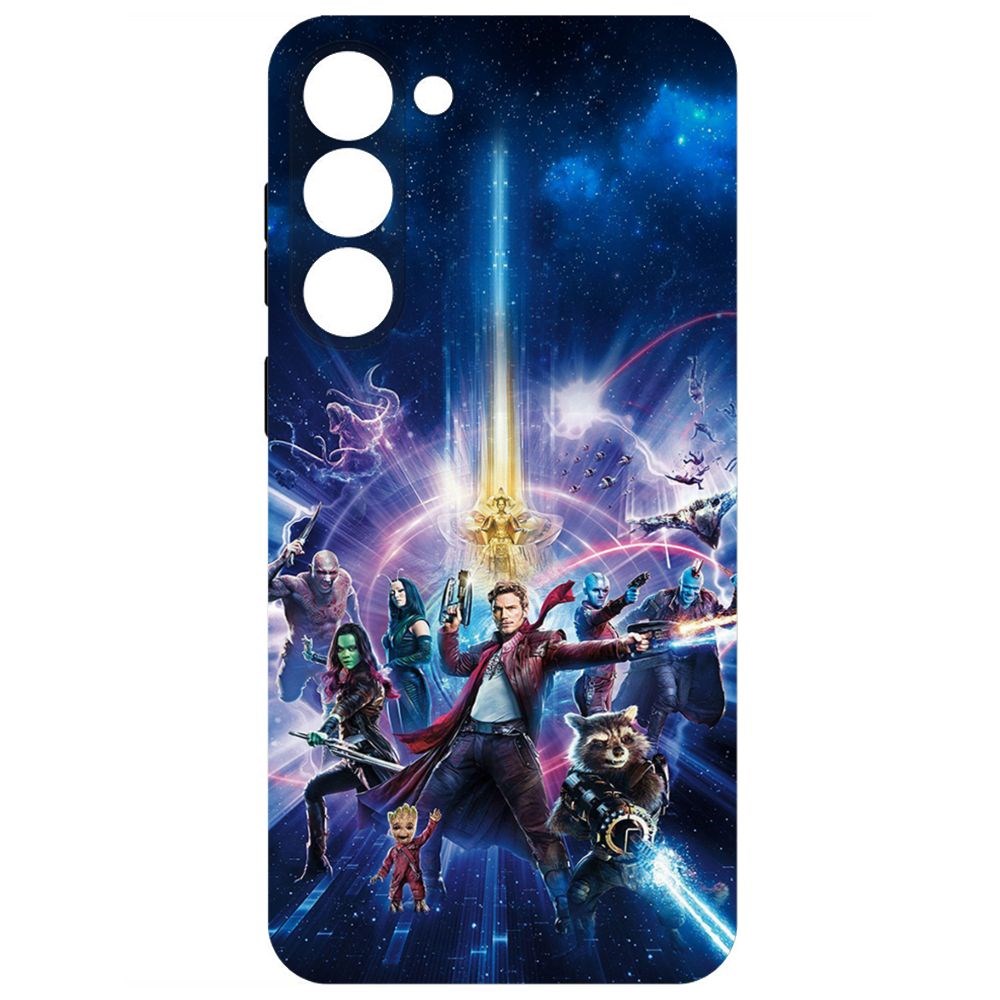 

Чехол-накладка Soft Case Стражи Галактики. Все вместе для Samsung Galaxy S23+ черный
