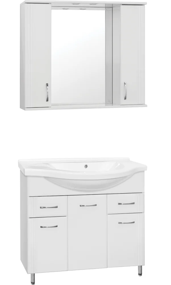

Мебель для ванной Style Line Эко Стандарт №26 100 белая, Белый, Эко Стандарт №26 100 белая