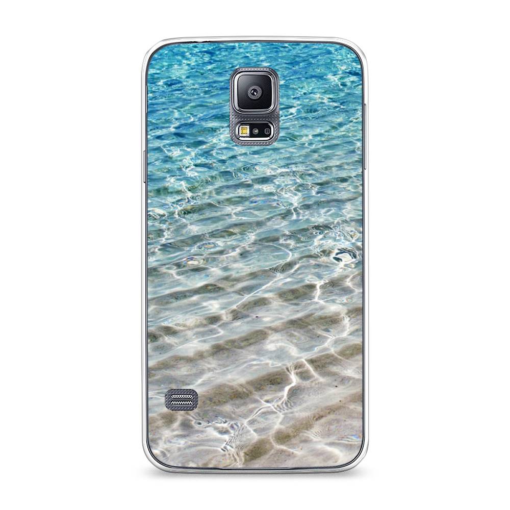 

Чехол Awog на Samsung Galaxy S5 "Волны 10", Голубой, 24150-4