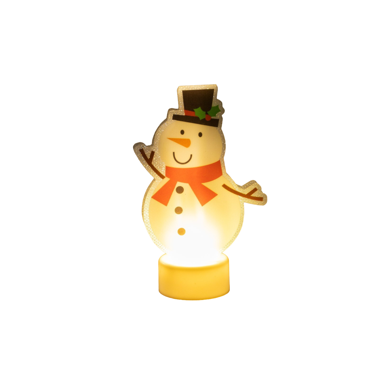

Новогодний светильник Luazon Lighting Снеговик белый теплый, Снеговик