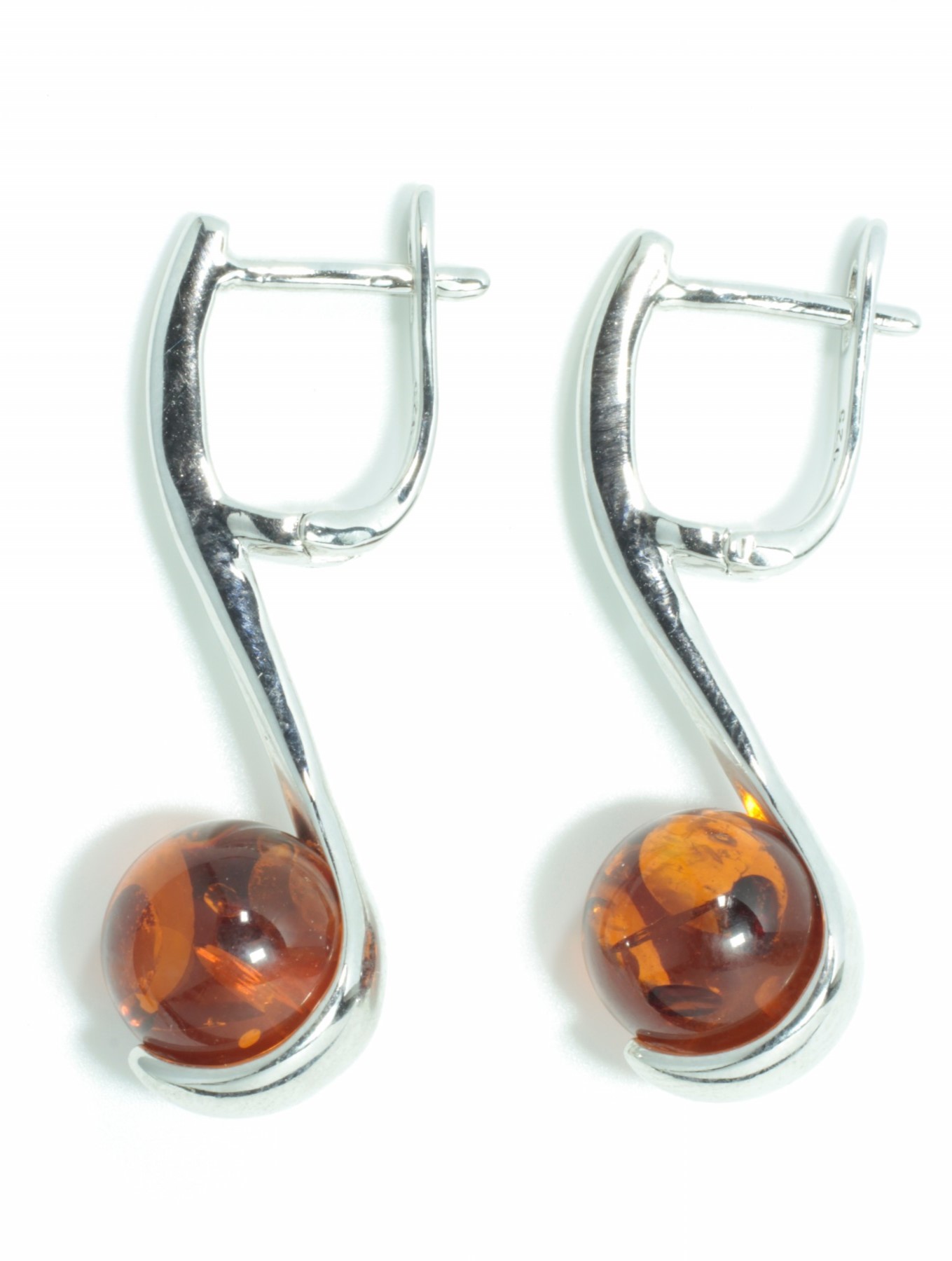 

Серьги из бижутерного сплава T&Z_Mineral 350K_2, янтарь, 350K_2