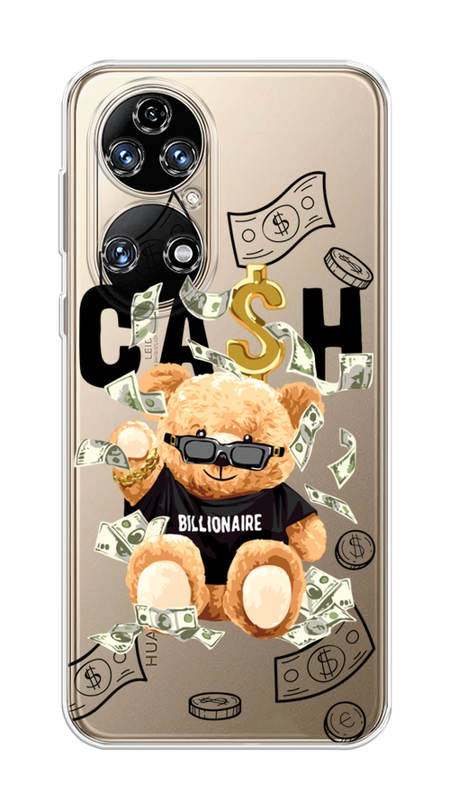 

Чехол на Huawei P50 "Big cash", Черный;серый;бежевый, 6104950-6