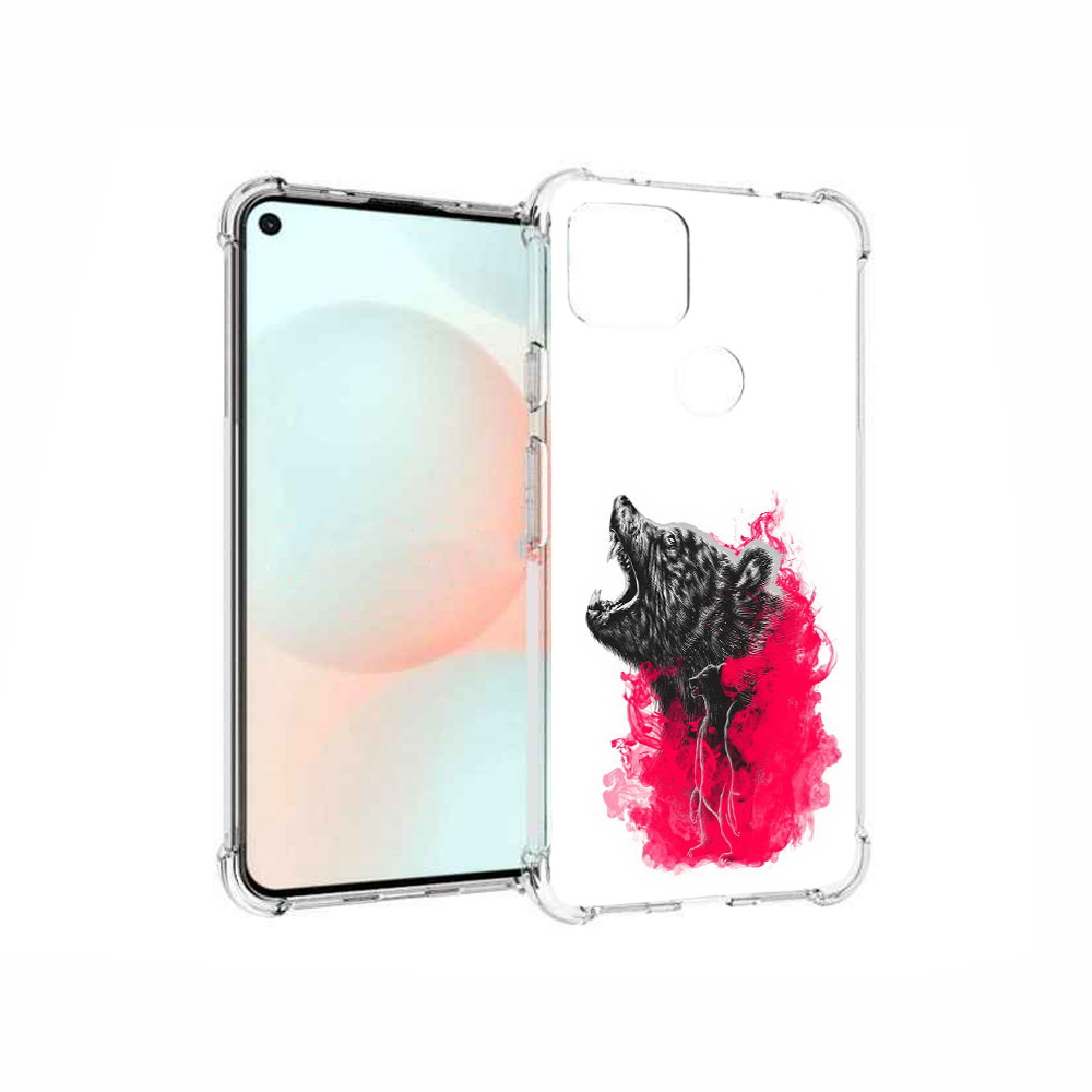 

Чехол MyPads Tocco для Google Pixel 5A медведь в дымке, Прозрачный, Tocco