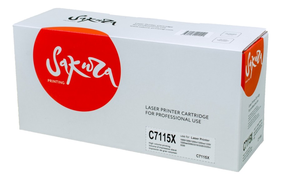 фото Картридж для лазерного принтера sakura c7115x (sac7115x) черный, совместимый
