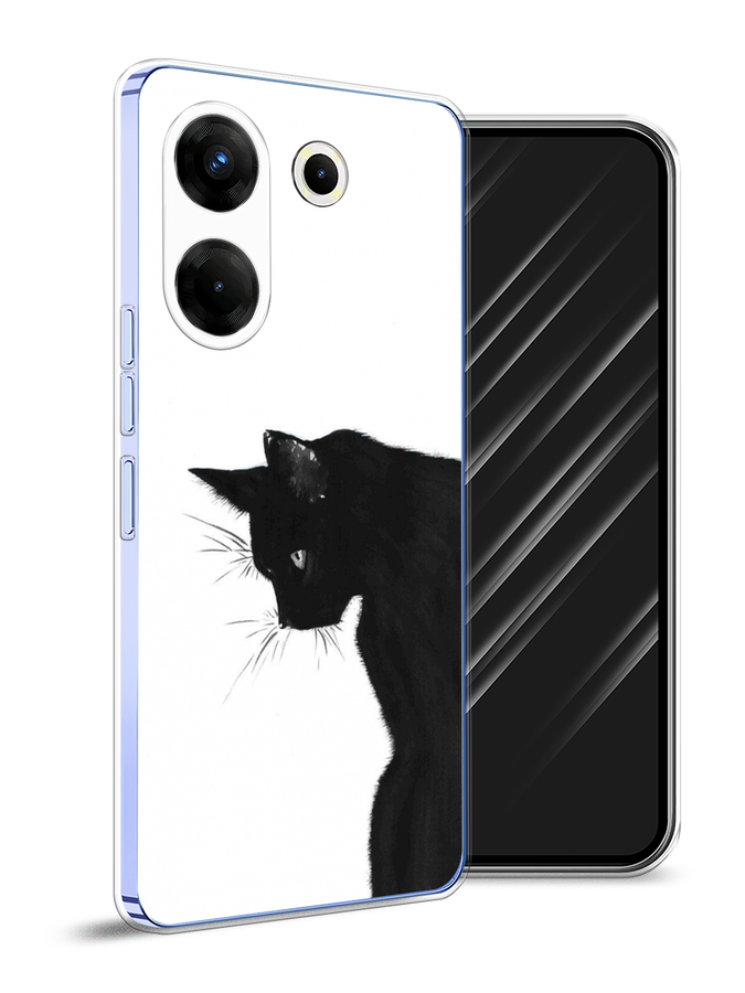 

Чехол Awog на Tecno Camon 20 Pro 5G "Black cat", Черный;белый, 304050-1