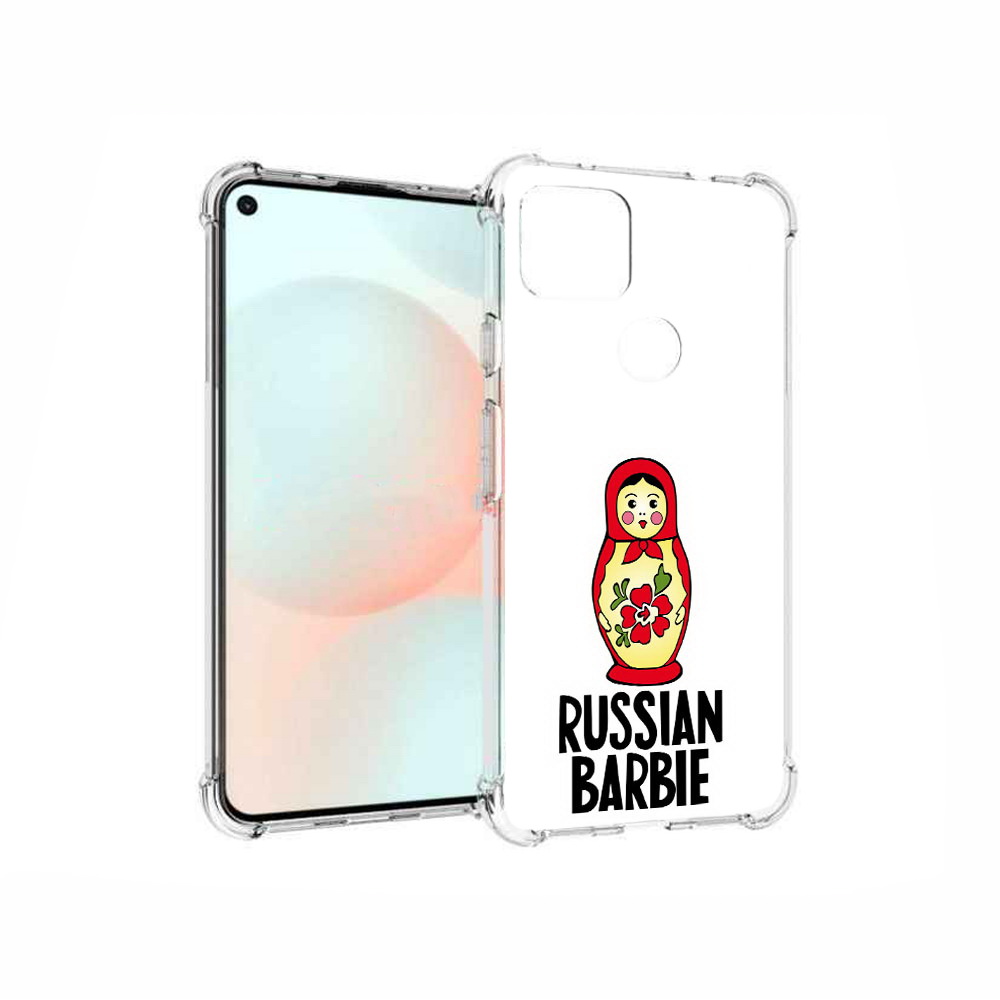 

Чехол MyPads Tocco для Google Pixel 5A матрешка, Прозрачный, Tocco
