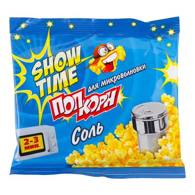 

Попкорн Show Time со вкусом соли для микроволновой печи 80 г
