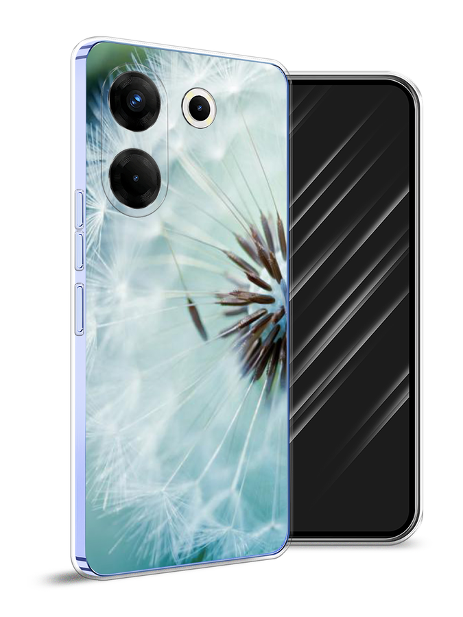 

Чехол Awog на Tecno Camon 20 Pro 5G "Пух одуванчика", Серебристый;серый, 304050-4