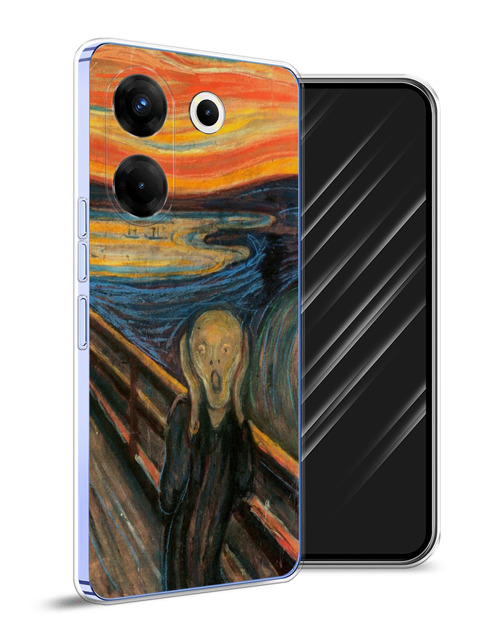 

Чехол Awog на Tecno Camon 20 Pro 5G "Крик", Оранжевый;синий;серый, 304050-9