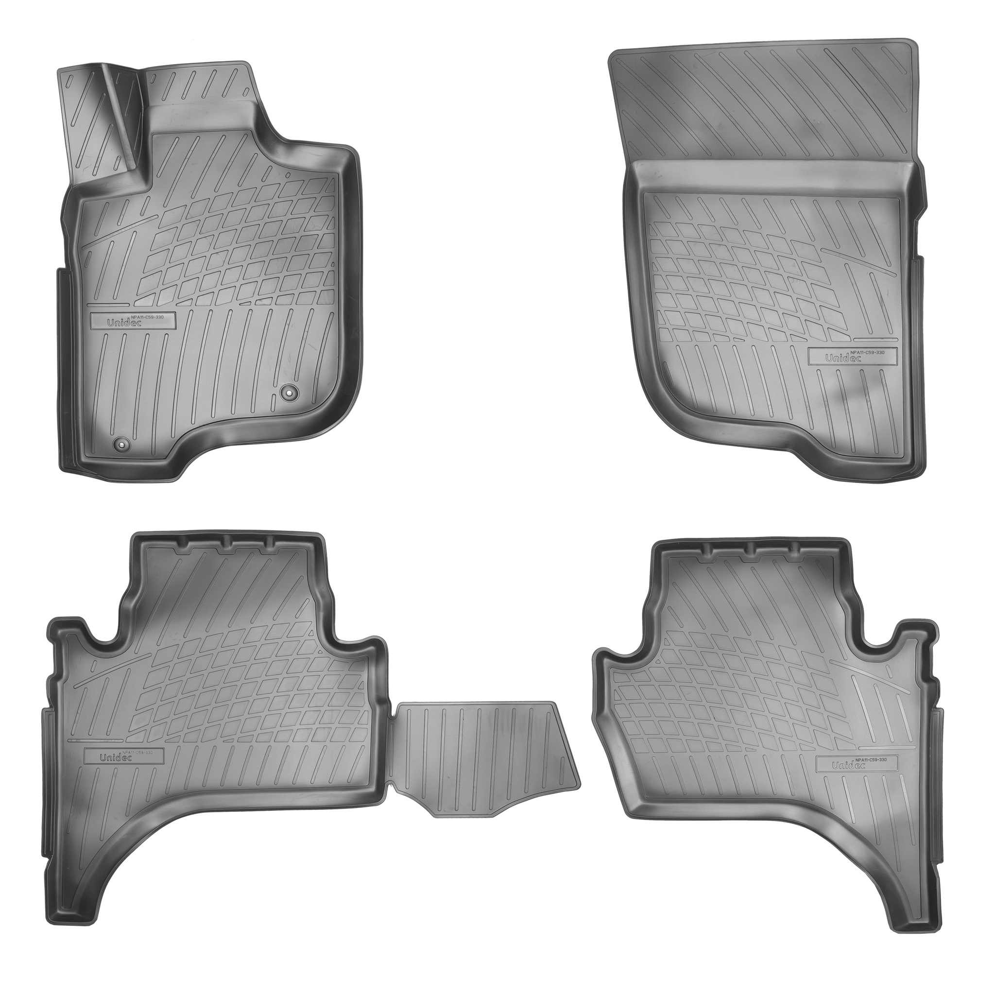 

Ковры в салон Norplast/Unidec для Mitsubishi L200 IV (2006-2015)Полиуретан,Черный, арт.NPA