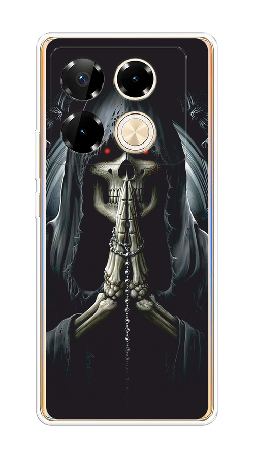 

Чехол на Infinix Note 40 Pro "Молитва", Серый, 3105750-1